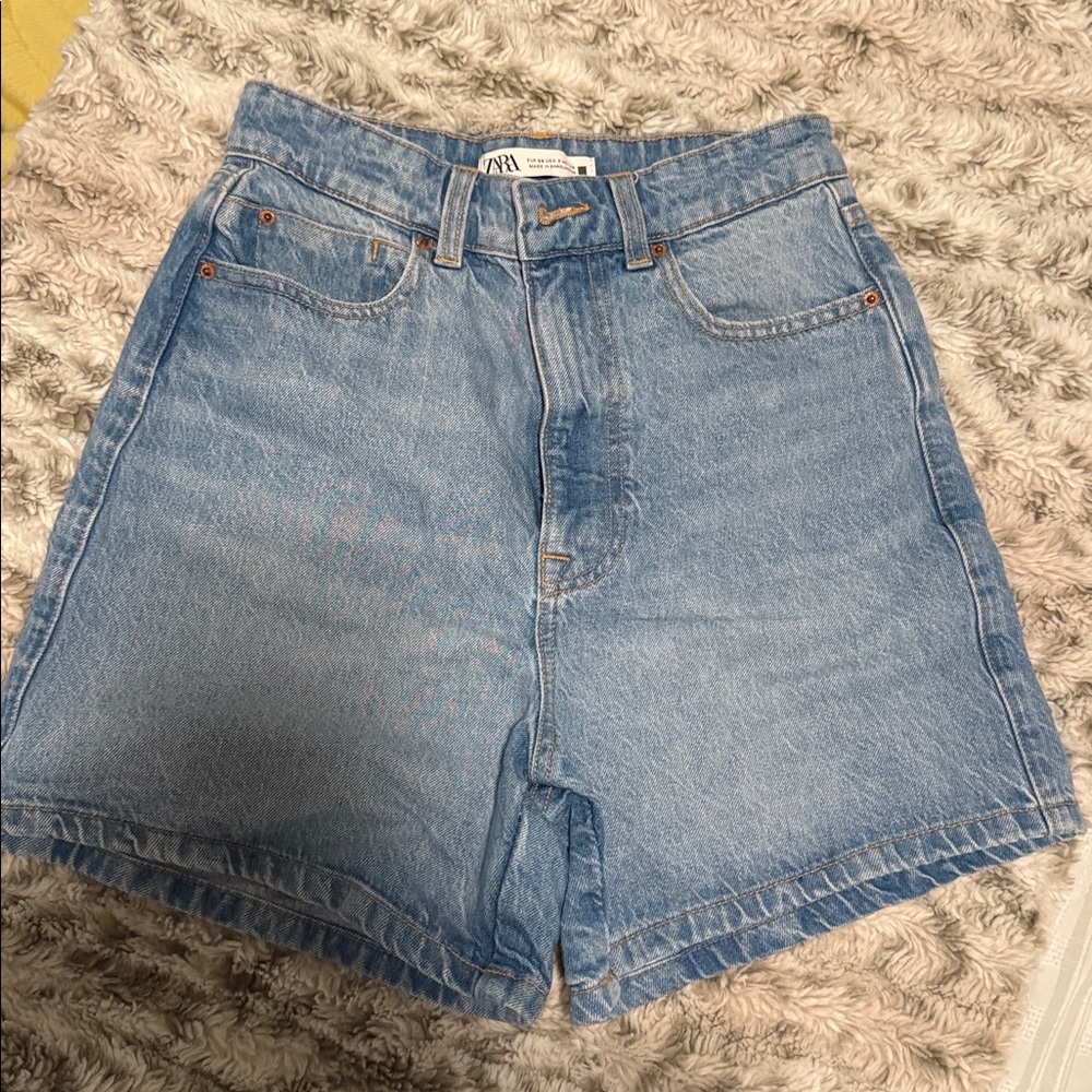 Zara Blue Jean Shorts